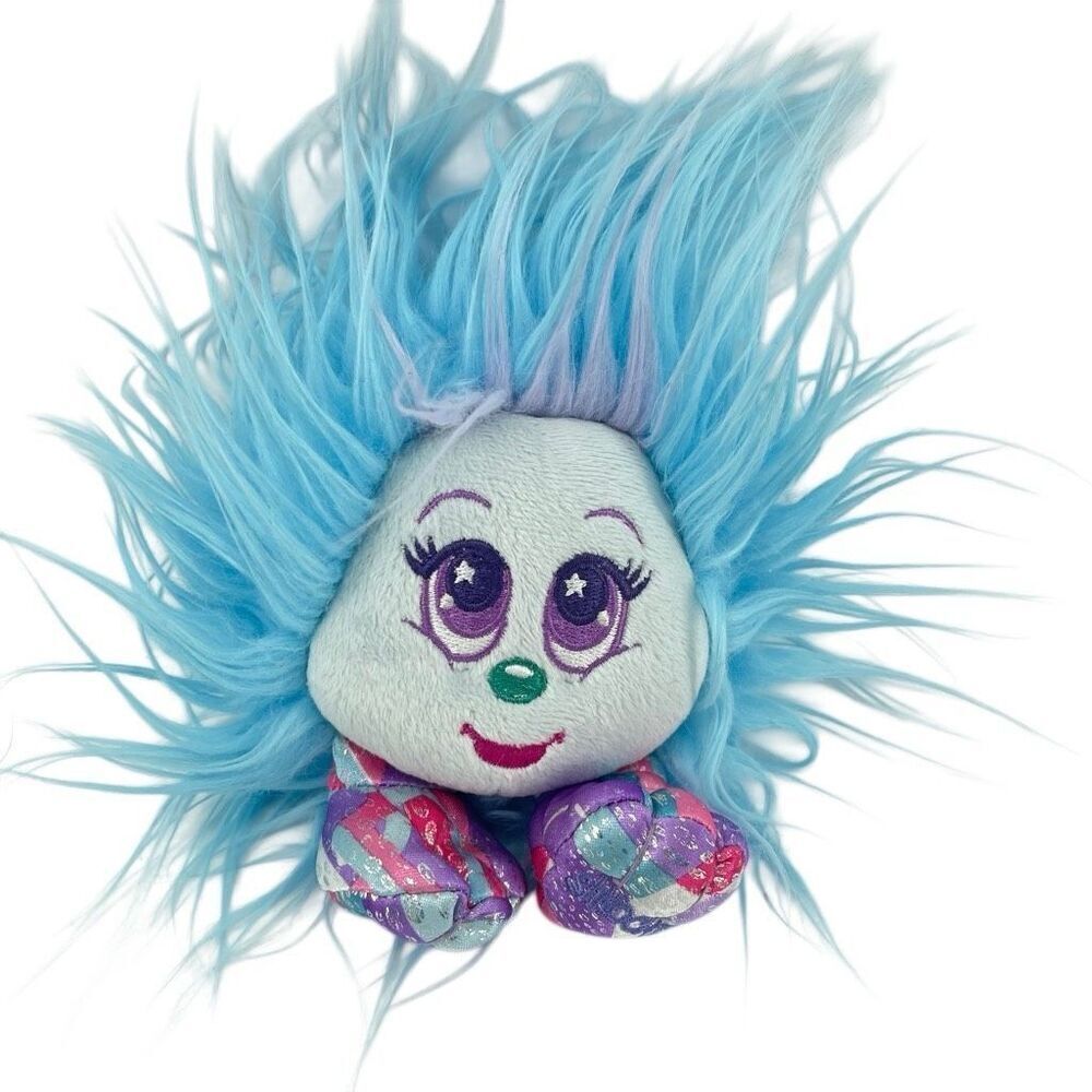 Zuru Shnooks Waikiki Plush Toy Blue Purple Fluffy Soft Stuffed Animal Doll
